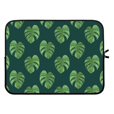 Monstera leaves: Laptop sleeve 15 inch