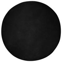 Nep Konijnenbont Tapijt Olite Zwart Ø 200 cm Polyester