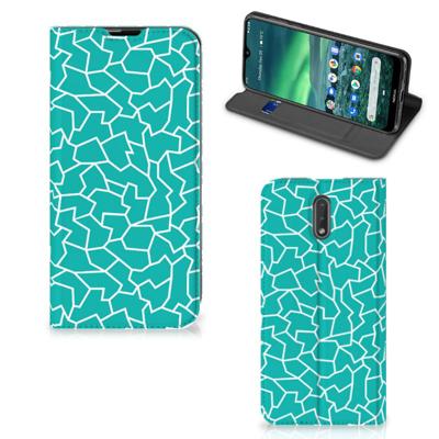 Nokia 2.3 | Bookcase | Cracks Blue