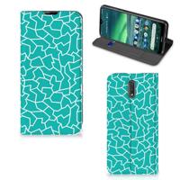 Nokia 2.3 | Bookcase | Cracks Blue