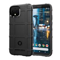 Schokbestendige beschermer cover volledige dekking silicone case voor Google pixel 4 (zwart)