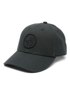 Stone Island casquette en coton à logo brodé - Noir