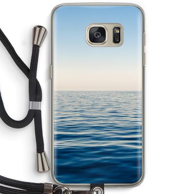 Water horizon: Samsung Galaxy S7 Transparant Hoesje met koord