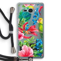 Papegaaien: Sony Xperia XZ2 Compact Transparant Hoesje met koord