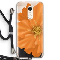 Orange Ellila flower: Xiaomi Redmi 5 Transparant Hoesje met koord