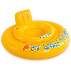 Opblaasbare baby float geel