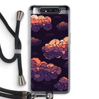 Patroon Wolken: Samsung Galaxy A80 Transparant Hoesje met koord