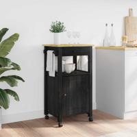 Keuken Trolley Effen Zwart