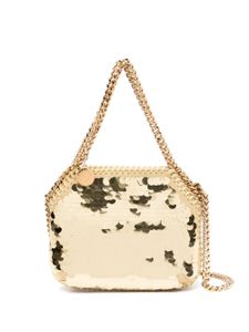 Stella McCartney mini Falabella sequin-embellished bag - Jaune