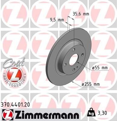 Remschijf Coat Z 370440120