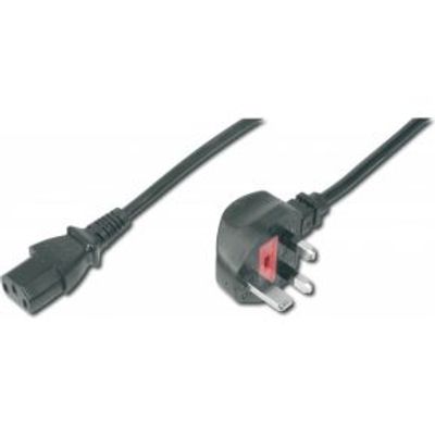 Digitus AK-440107-018-S 1.8m BS 1363 Zwart electriciteitssnoer