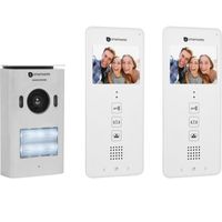 DIC-22122 Video intercom systeem voor 2 appartementen Deurintercom