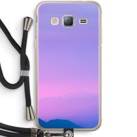 Sunset pastel: Samsung Galaxy J3 (2016) Transparant Hoesje met koord