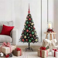 VidaXL Kerstboom met 150 led met standaard zwart 120 cm pvc