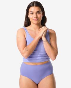 HEMA Dames Tailleslip Naadloos Micro Blauw (blauw)