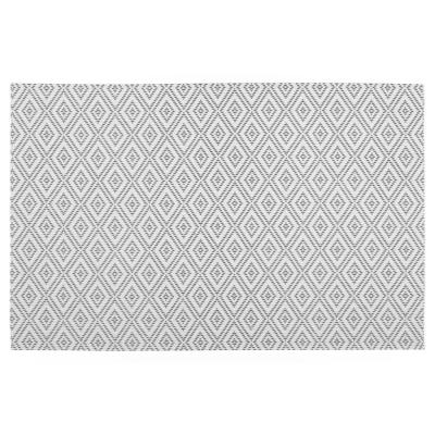 Secret de Gourmet tafel placemat - grafische print - wit - texaline - 45 x 30 cm - Onderleggers