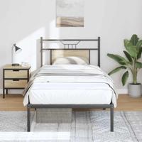 Bedframe zonder matras hout sonoma eikenkleurig 90x200 cm