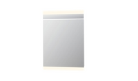 INK SP6 spiegel met aluminium frame met indirecte boven- en onder LED-verlichting, colour-changing en sensorschakelaar 80 x 70 x 4 cm