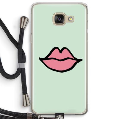 Kusje: Samsung Galaxy A5 (2016) Transparant Hoesje met koord