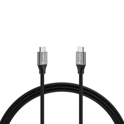 USB-C-kabel Varta 2 m Zwart