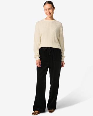 HEMA Damesbroek Lena corduroy zwart (zwart)