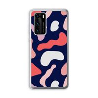 Memphis Shapes Pink: Huawei P40 Transparant Hoesje Memphis Shapes Pink: Huawei P40 Transparant Hoesje