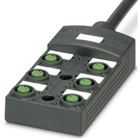 Phoenix Contact SACB-6/12-L- 5,0PUR SCO P 1452660 Passieve sensor/actorbox M12-verdeler met kunstof schroefdraad 1 stuk(s)