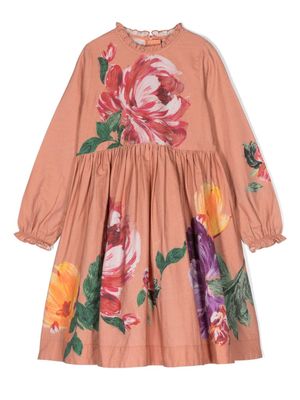 Molo robe en coton Cami à fleurs - Orange