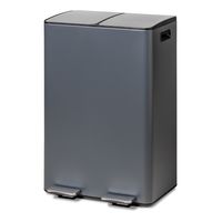 Prullenbak Tom 2x30 liter antraciet