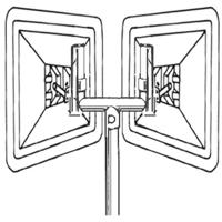 Moravia 245.11.466 Vorkopzetstuk voor verkeersspiegels (b x h) 85 cm x 54 cm