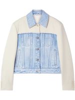 Stella McCartney two-tone panelled denim jacket - Bleu - thumbnail