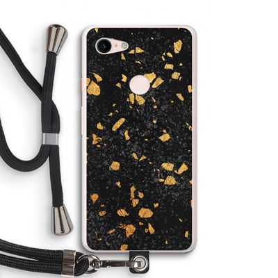 Terrazzo N°7: Pixel 3 XL Transparant Hoesje met koord
