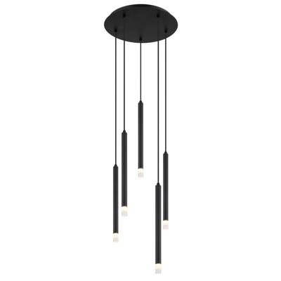 Globo Design hanglampRyan 5-lichts zwart - 15629-5
