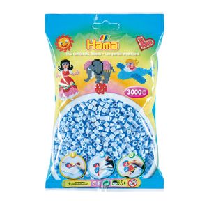 Hama strijkkralen - pastel ijsblauw (97), 3000st.