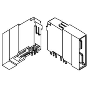 Molex 755615000 Male behuizing (board) Rastermaat: 0.13 mm Inhoud: 1 stuk(s) Tray