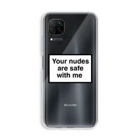 Safe with me: Huawei P40 Lite Transparant Hoesje Safe with me: Huawei P40 Lite Transparant Hoesje