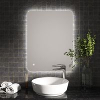 Hotbath Gal Badkamerspiegel Rechthoek 80x60 cm Met Indirecte Verlichting En Spiegelverwarming