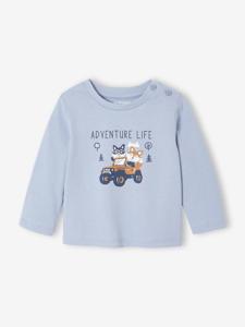 Decoratief T-shirt babyjongen blauw