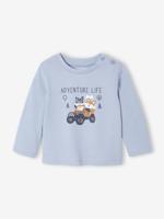 Decoratief T-shirt babyjongen blauw