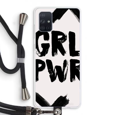 Girl Power #2: Samsung Galaxy A71 Transparant Hoesje met koord