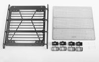 RC4WD Command Roof Rack w/ Diamond Plate & 4x Square Lights for Traxxas Mercedes-Benz G 63 AMG 6x6 (Style B) (VVV-C1004) - thumbnail