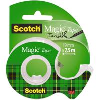 Scotch plakband Magic Tape, ft 19 mm x 7,5 m, blister met dispenser