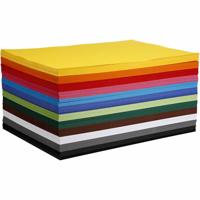 Colortime Gekleurd karton, a2, vel 420x594 mm, 180 gr, diverse kleuren, 120 div vellen/ 1 doos