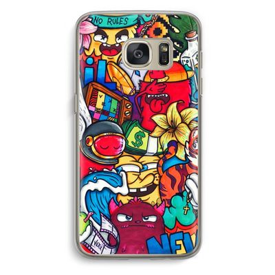 No Rules: Samsung Galaxy S7 Transparant Hoesje