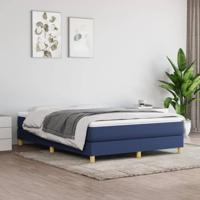 Bedframe zonder matras stof blauw 140x200 cm