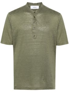 Lardini t-shirt à col montant - Vert