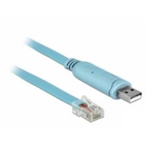 Delock USB 2.0 Adapter [1x USB-C 2.0 stekker - 1x RJ45-stekker] 63289 3 m