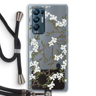 Blossoming spring: Oppo Find X3 Neo Transparant Hoesje met koord