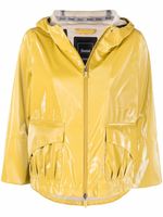 Herno veste crop à effet de brillance - Jaune