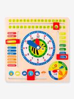 Educatief bord HORLOGE & SEIZOENEN van hout voor kinderen SMALL FOOT® meerkleurig Educatief bord HORLOGE & SEIZOENEN van hout voor kinderen SMALL FOOT® meerkleurig